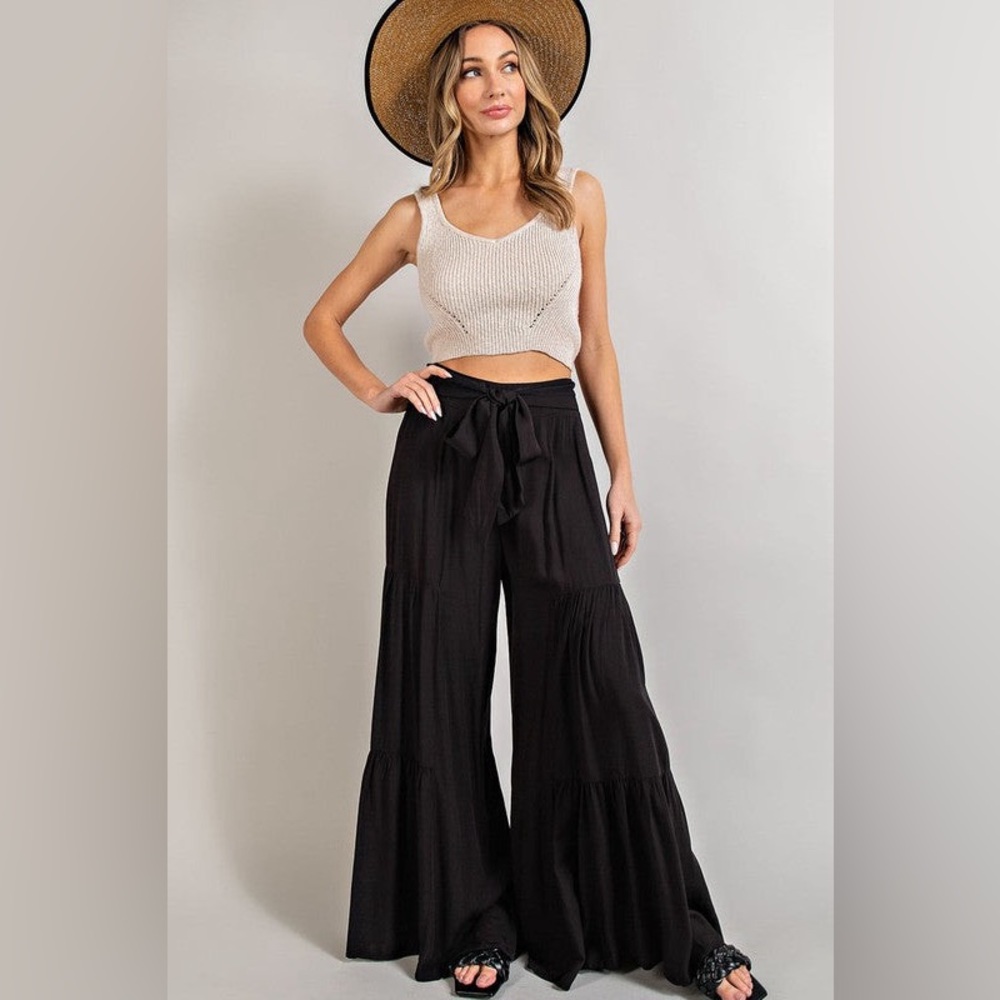 eesome Black Wide Leg Pants